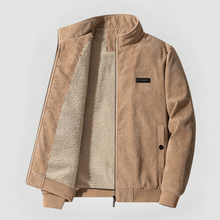 Leonardo - Giacca in corduroy con fodera in pile