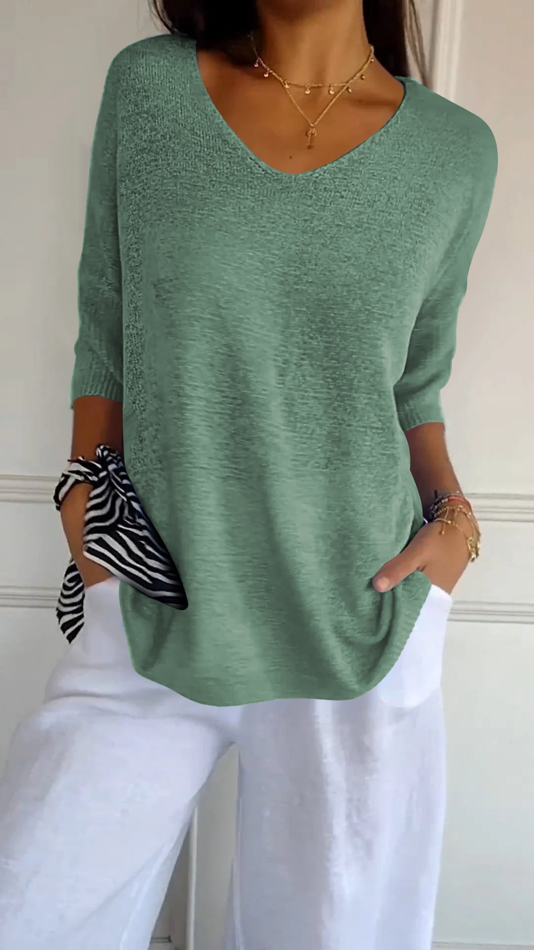 Leila – Maglia Casual a V
