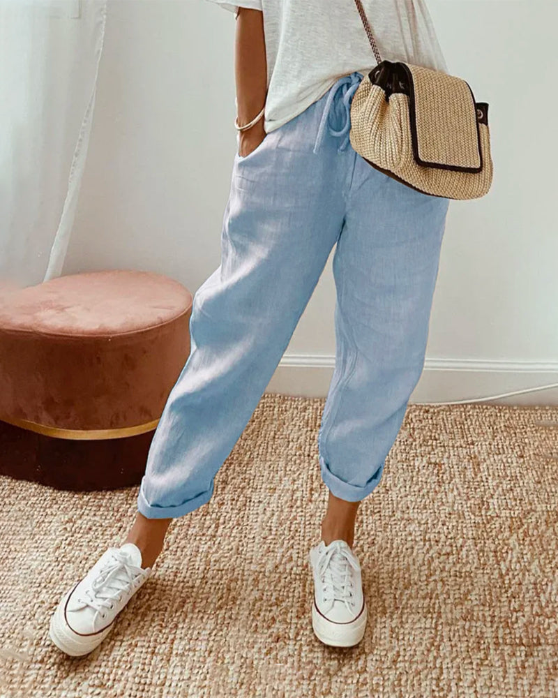 Selena™ - Pantaloni di lino di lusso anti-sudore