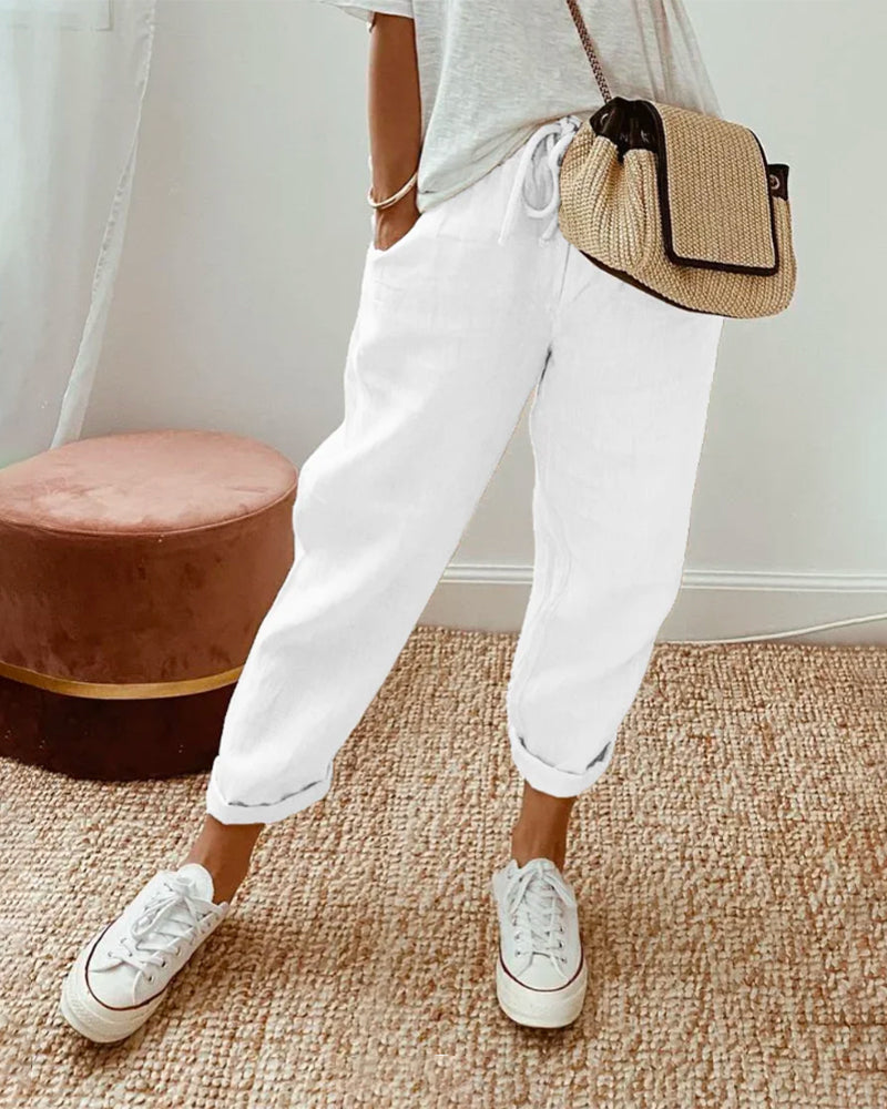 Selena™ - Pantaloni di lino di lusso anti-sudore