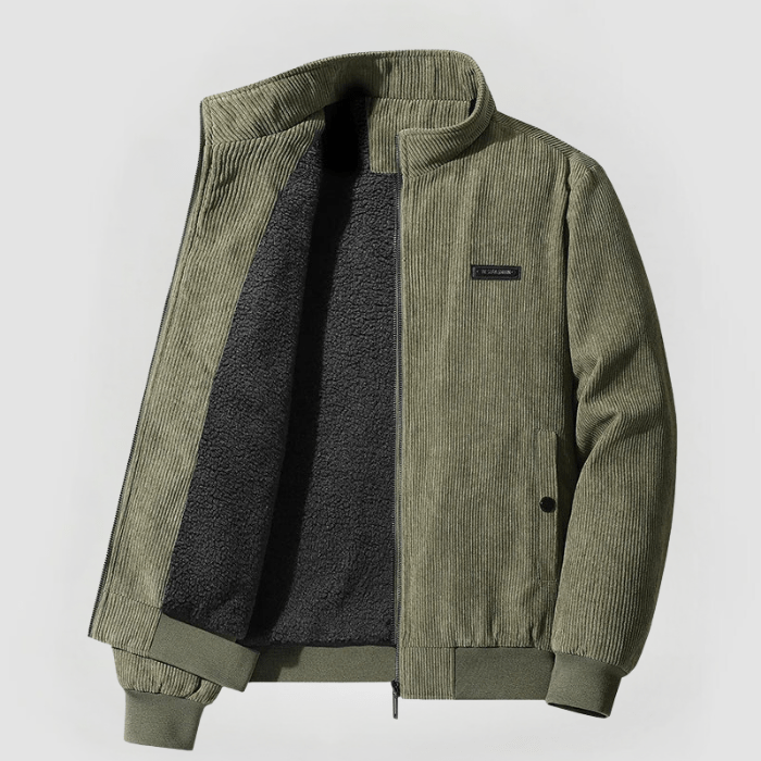 Leonardo - Giacca in corduroy con fodera in pile