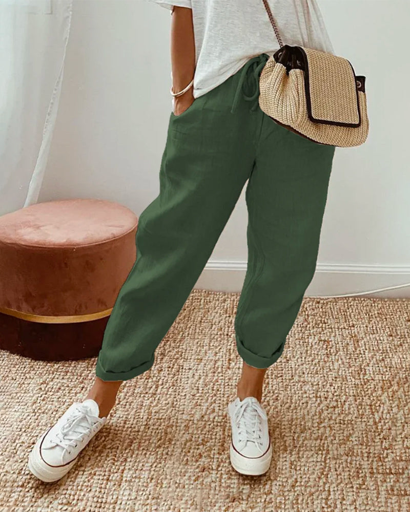 Selena™ - Pantaloni di lino di lusso anti-sudore