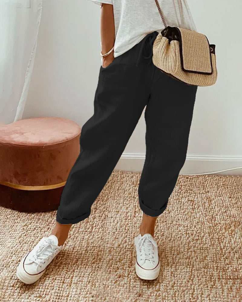 Selena™ - Pantaloni di lino di lusso anti-sudore