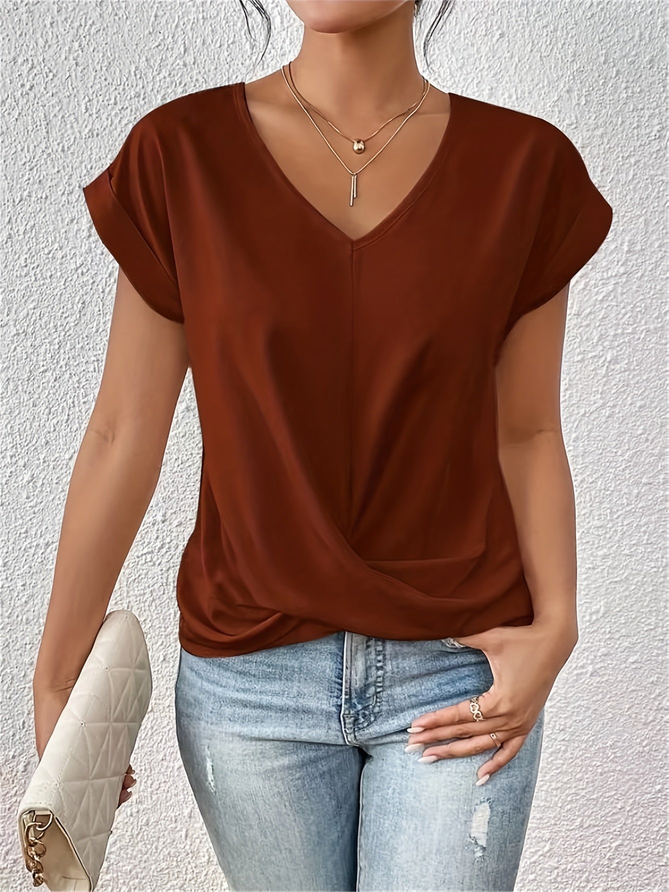 Daniela™ | T-shirt elegante con scollo a V
