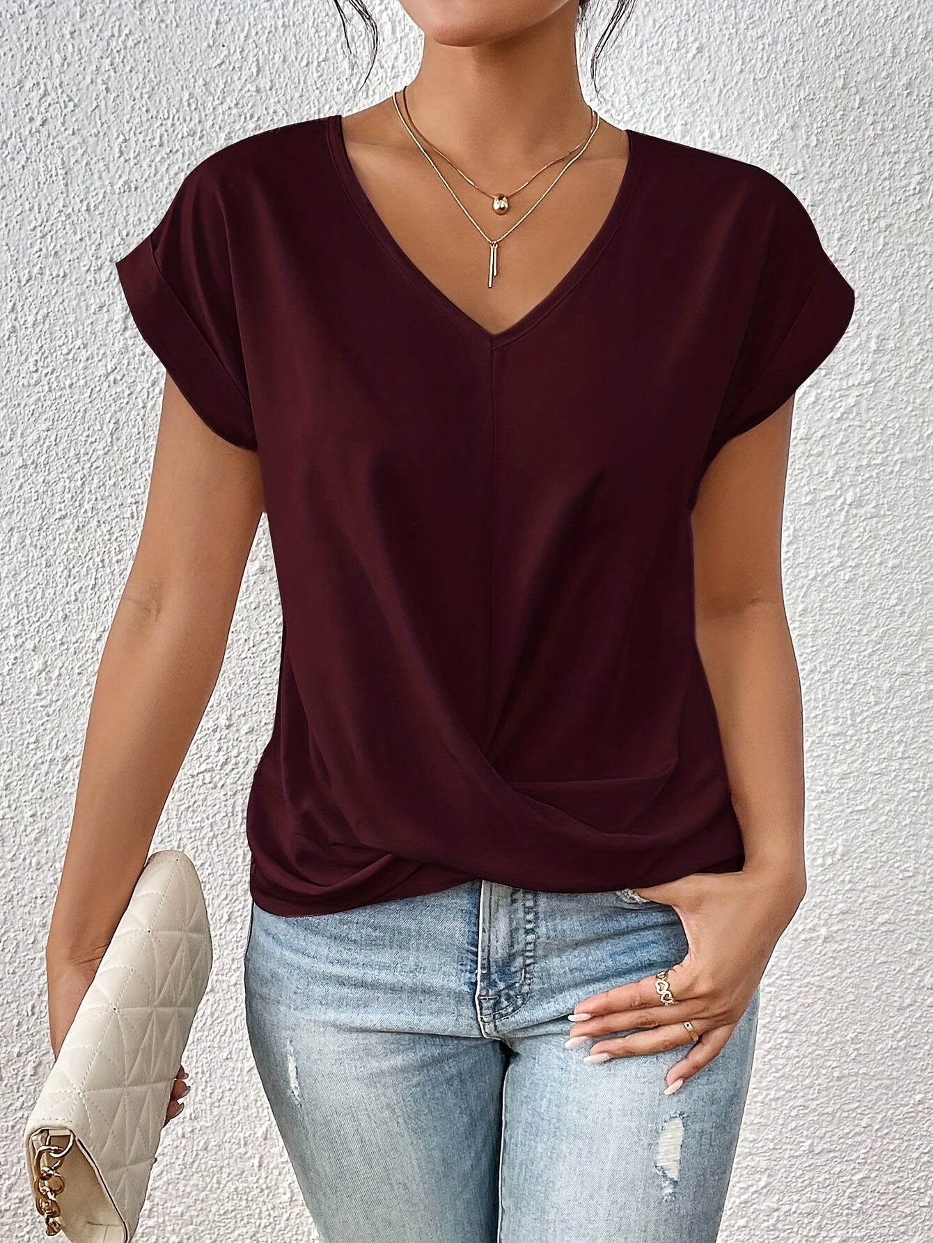 Daniela™ | T-shirt elegante con scollo a V
