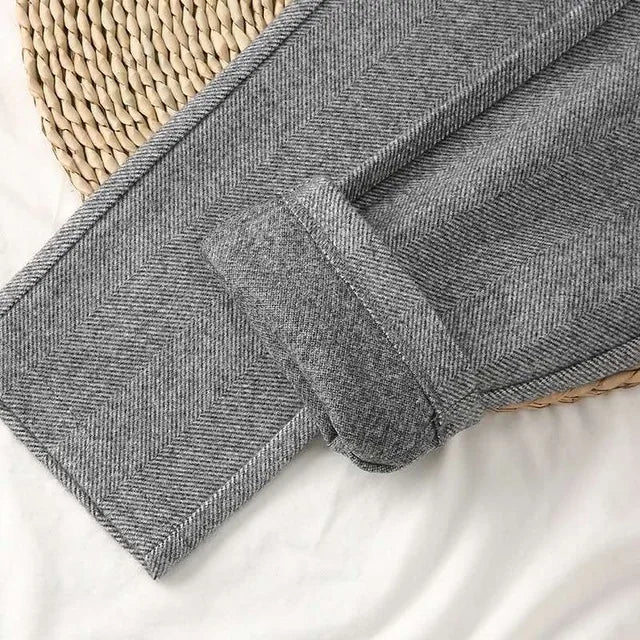Chiara - Pantaloni a vita alta con gamba affusolata
