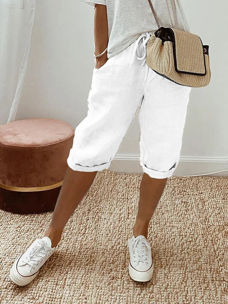Lorenza™ - Pantaloni da donna in cotone e lino