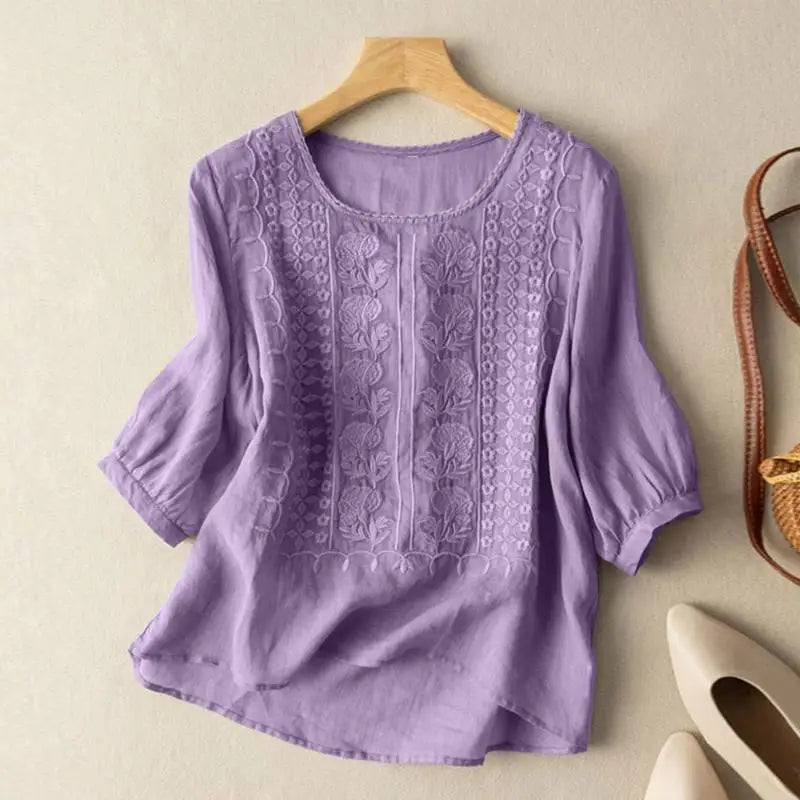 Eleonora – Blusa rilassata ricamata
