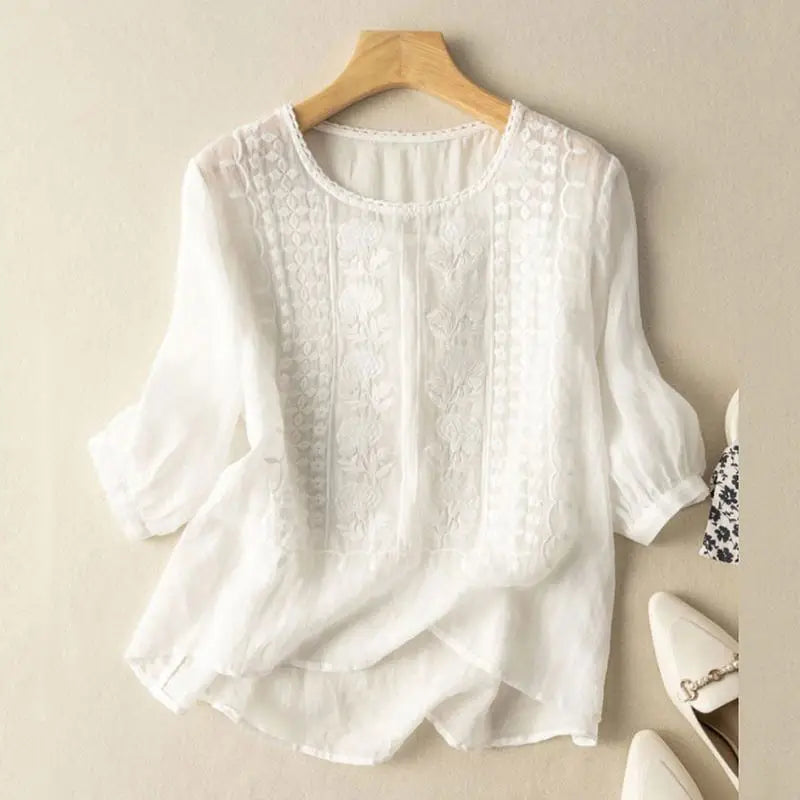 Eleonora – Blusa rilassata ricamata