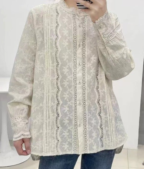 Teresa Embroidered Blouse – Elegant & Feminine