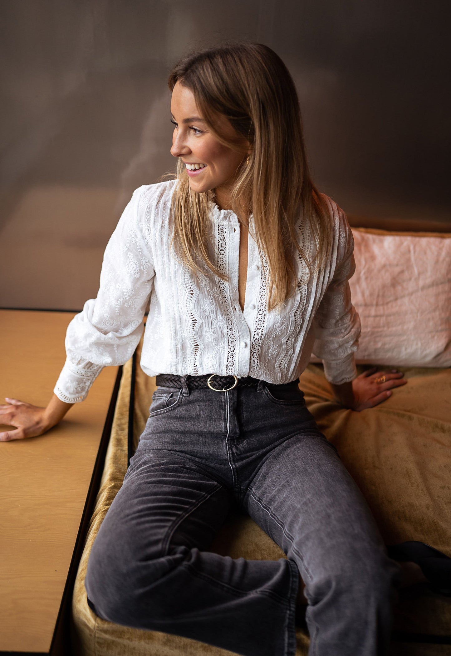 Teresa Embroidered Blouse – Elegant & Feminine