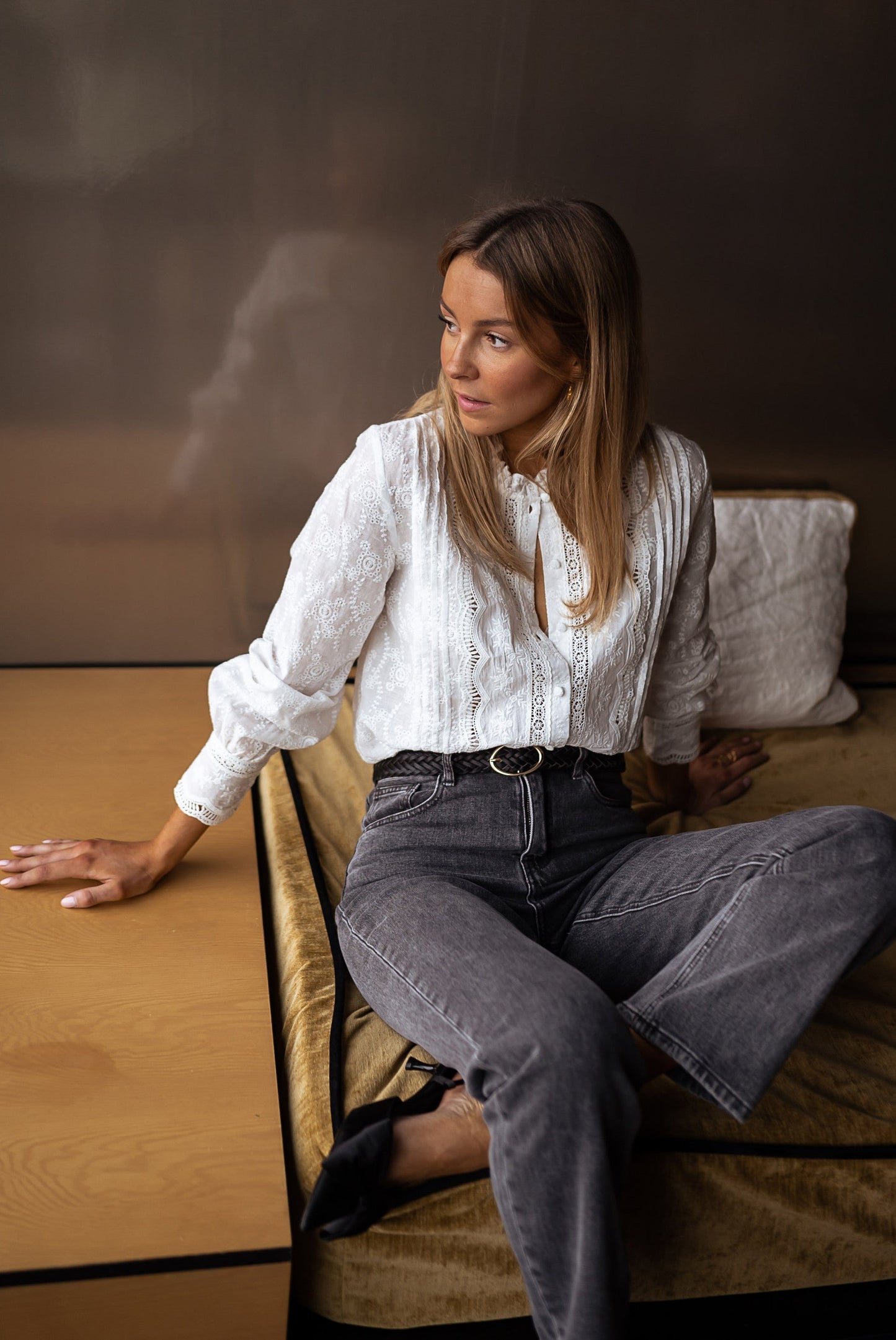 Teresa Embroidered Blouse – Elegant & Feminine