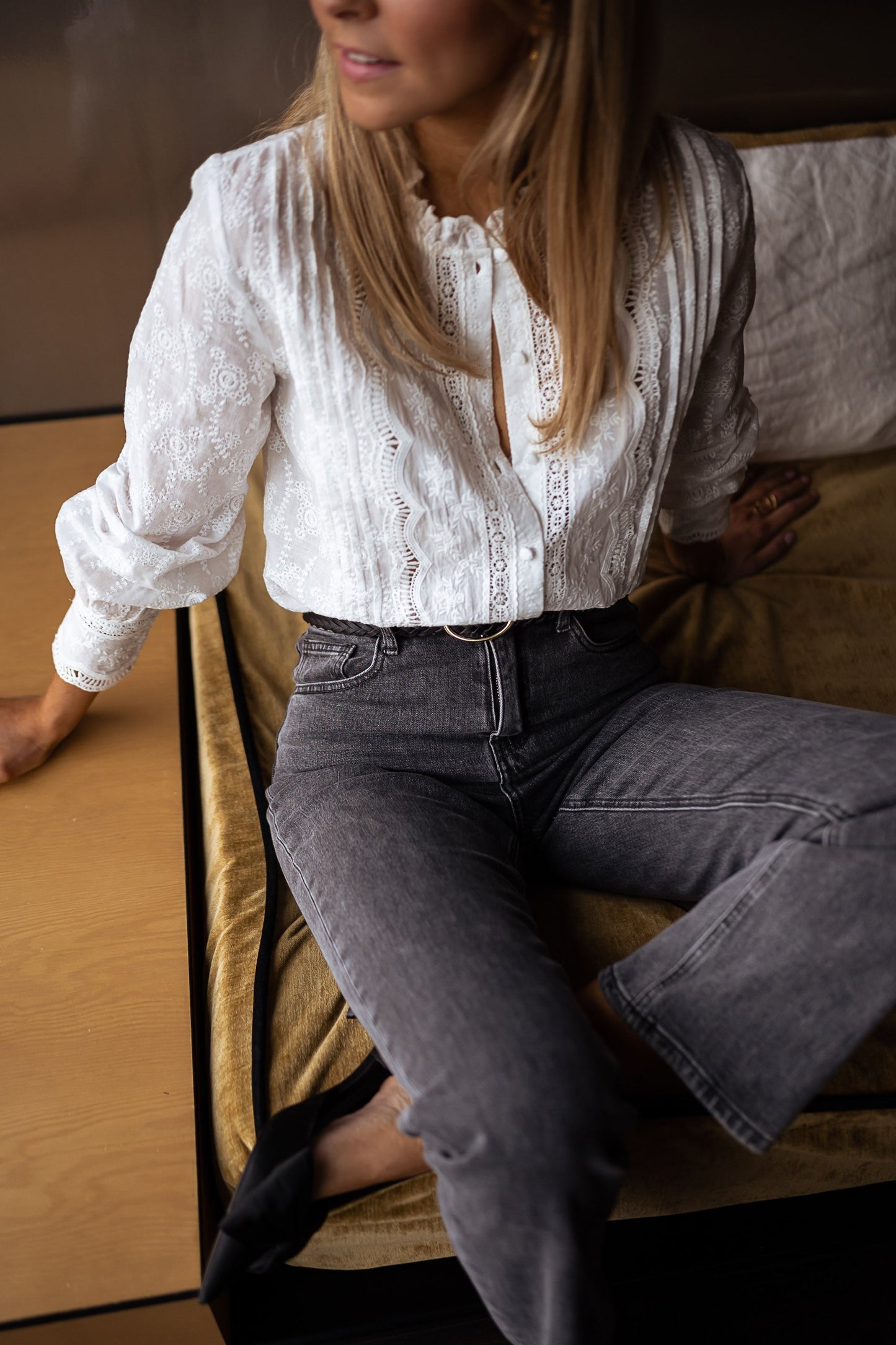 Teresa Embroidered Blouse – Elegant & Feminine