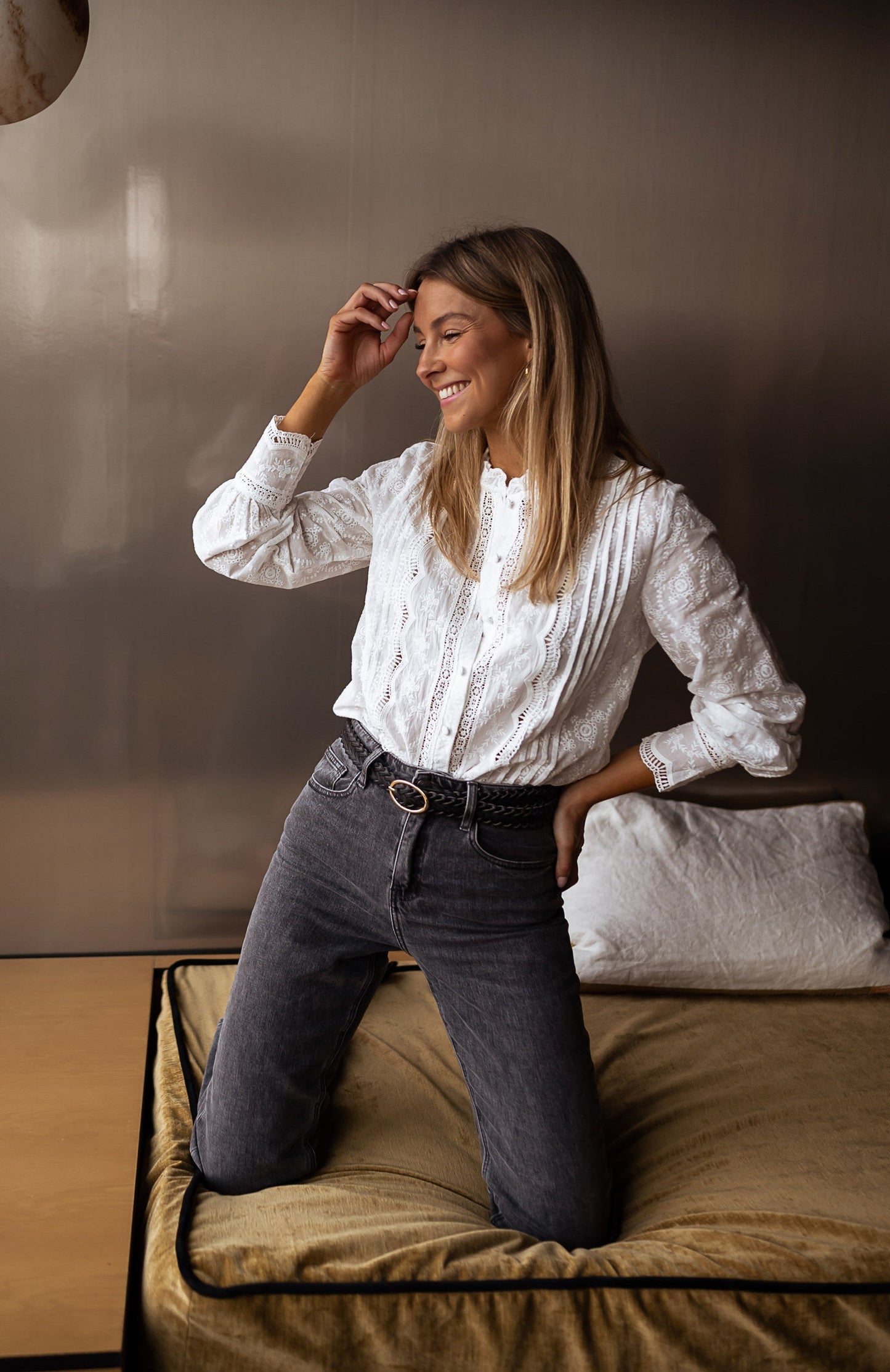 Teresa Embroidered Blouse – Elegant & Feminine