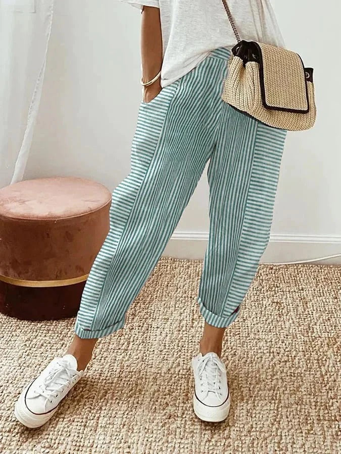 Silvia – Pantaloni a strisce relax