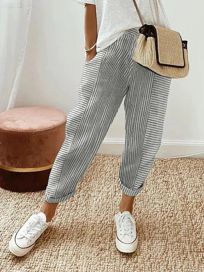Silvia – Pantaloni a strisce relax