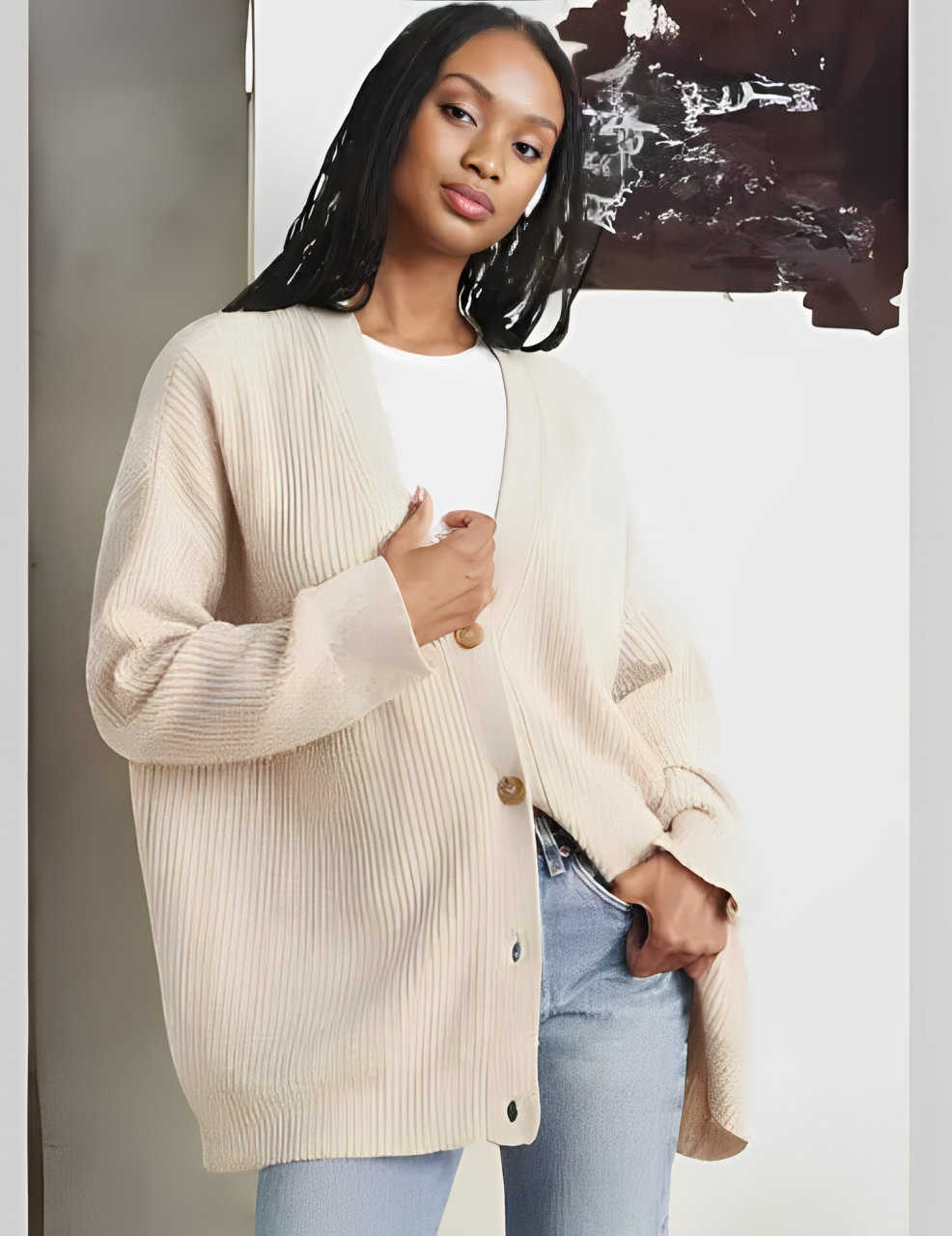 Sara | Cardigan Elegante con Bottoni