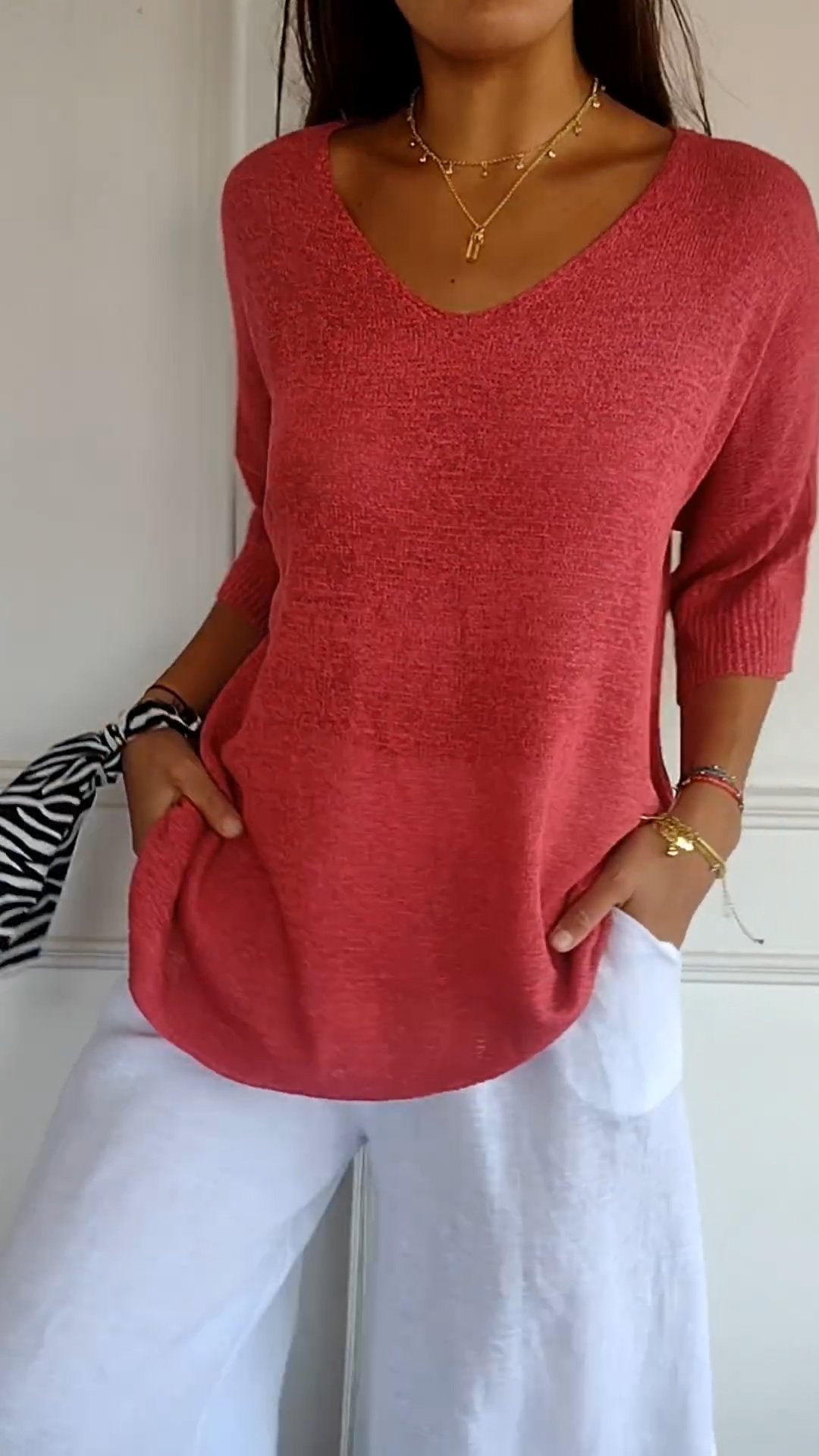 Leila – Maglia Casual a V