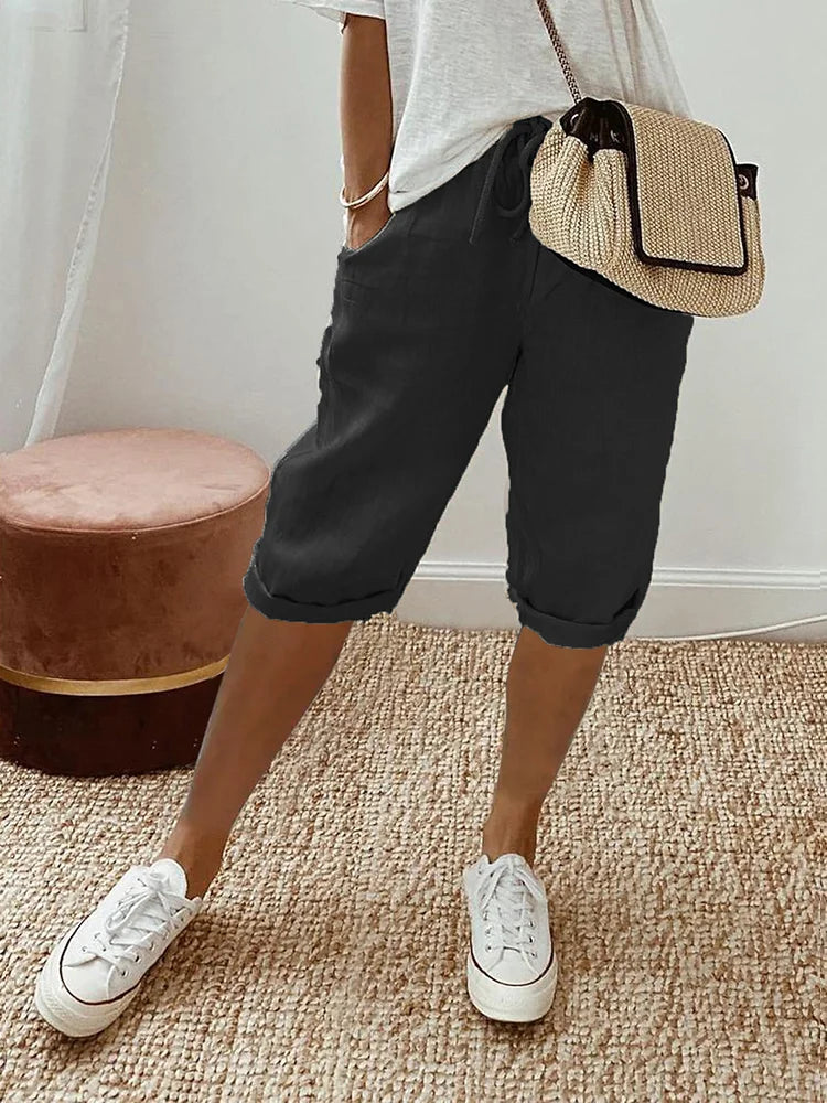 Lorenza™ - Pantaloni da donna in cotone e lino