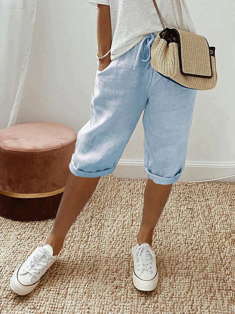 Lorenza™ - Pantaloni da donna in cotone e lino