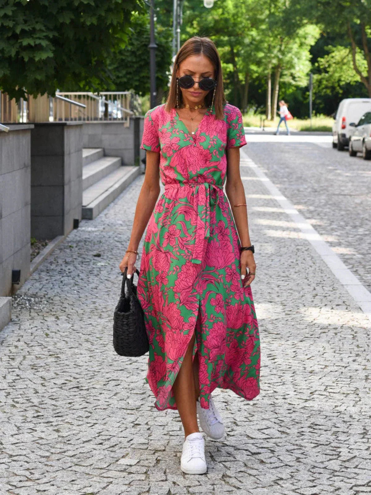 Chloe - Abito in Cotone Fiorato