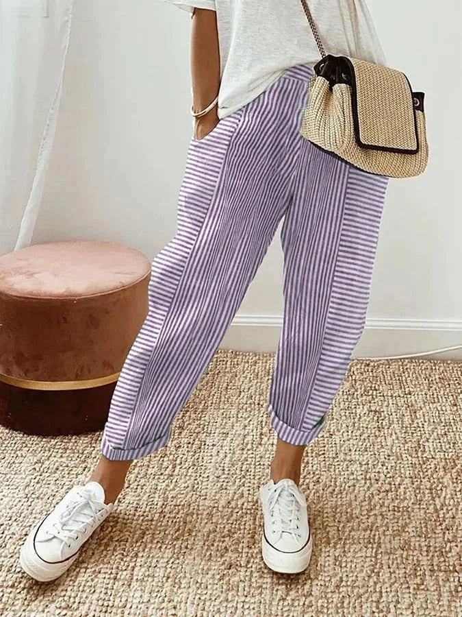Silvia – Pantaloni a strisce relax