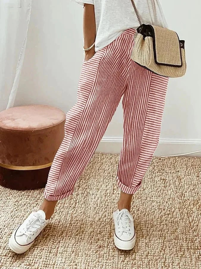 Silvia – Pantaloni a strisce relax