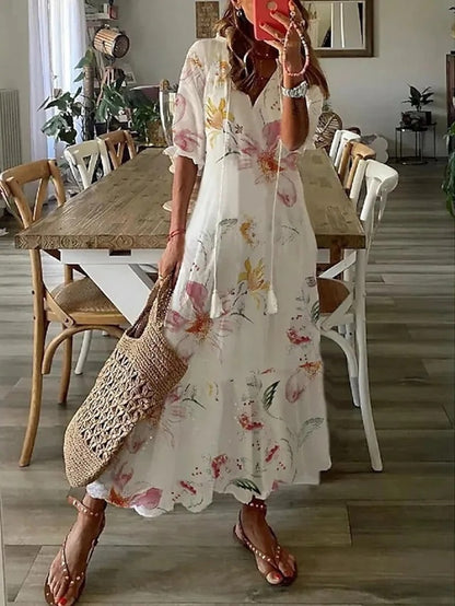Celeste – Abito Maxi Boho