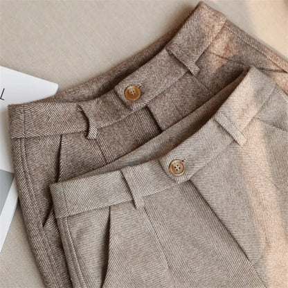Chiara - Pantaloni a vita alta con gamba affusolata
