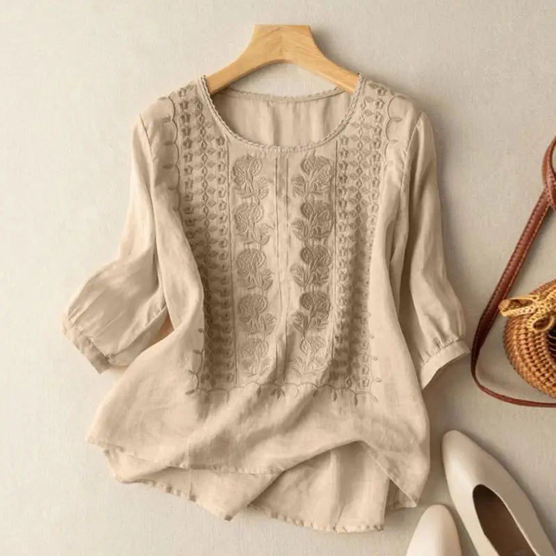 Eleonora – Blusa rilassata ricamata