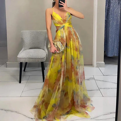 Rosalia™ | Incantevole Maxi-abito con Stampa Floreale