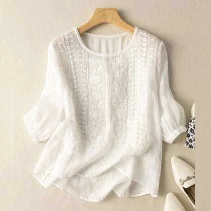 Eleonora – Blusa rilassata ricamata