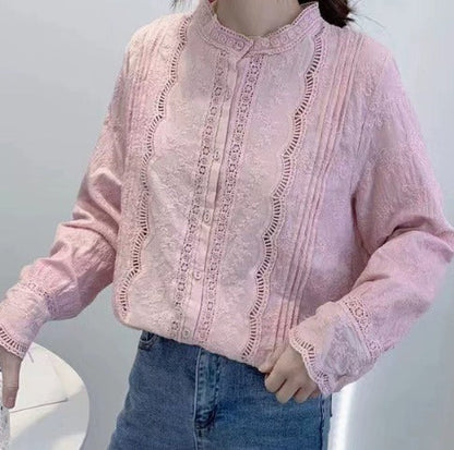 Teresa Embroidered Blouse – Elegant & Feminine