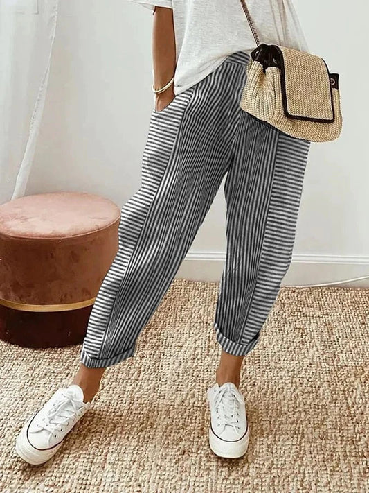 Silvia – Pantaloni a strisce relax