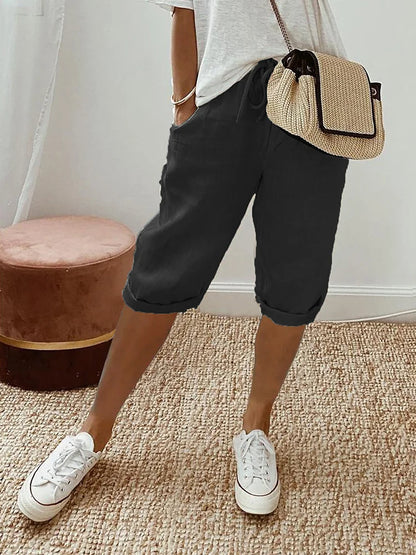 Lorenza™ - Pantaloni da donna in cotone e lino
